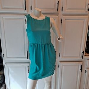 J. Crew Turquoise Sleeveless Mini Dress